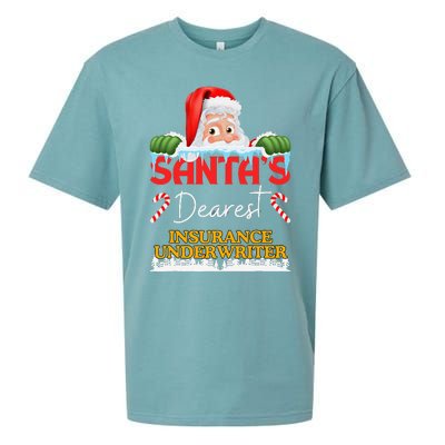 Insurance Underwriter Christmas Job Work Profession Sueded Cloud Jersey T-Shirt