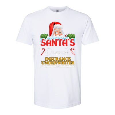 Insurance Underwriter Christmas Job Work Profession Softstyle® CVC T-Shirt