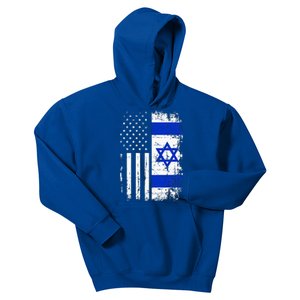 Israel Usa Flag Kids Hoodie