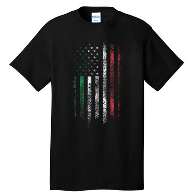 Italy USA Flag 4th Of July Patriotic American Italian Flag Tall T-Shirt