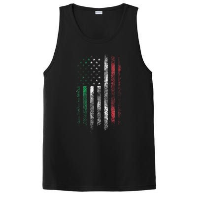 Italy USA Flag 4th Of July Patriotic American Italian Flag PosiCharge Competitor Tank