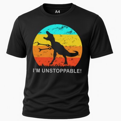 I'm Unstoppable Funny Vintage Retro TRex Performance Shirt