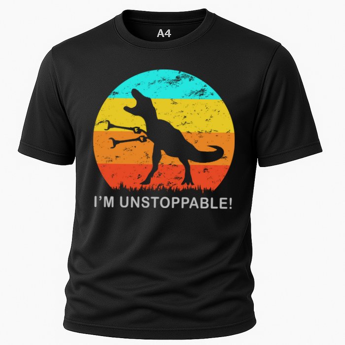 I'm Unstoppable Funny Vintage Retro TRex Performance Shirt