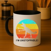 I'm Unstoppable Funny Vintage Retro TRex Mug