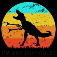 I'm Unstoppable Funny Vintage Retro TRex Mug