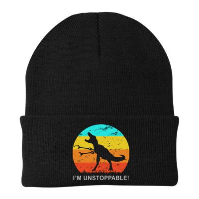 I'm Unstoppable Funny Vintage Retro TRex Beanie