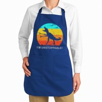 I'm Unstoppable Funny Vintage Retro TRex Apron