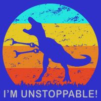 I'm Unstoppable Funny Vintage Retro TRex Sweatshirt