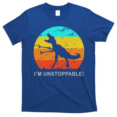 I'm Unstoppable Funny Vintage Retro TRex T-Shirt