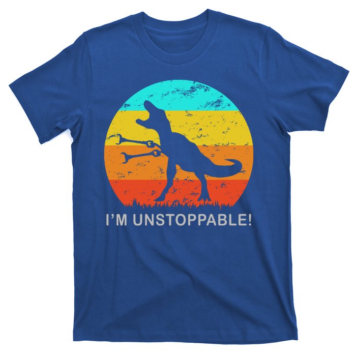 I'm Unstoppable Funny Vintage Retro TRex T-Shirt