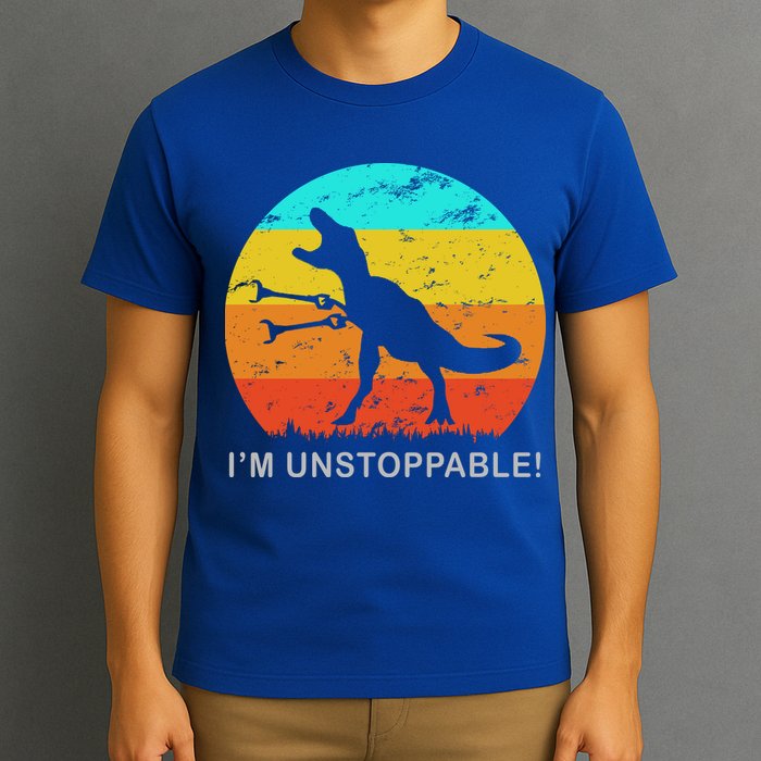 I'm Unstoppable Funny Vintage Retro TRex T-Shirt