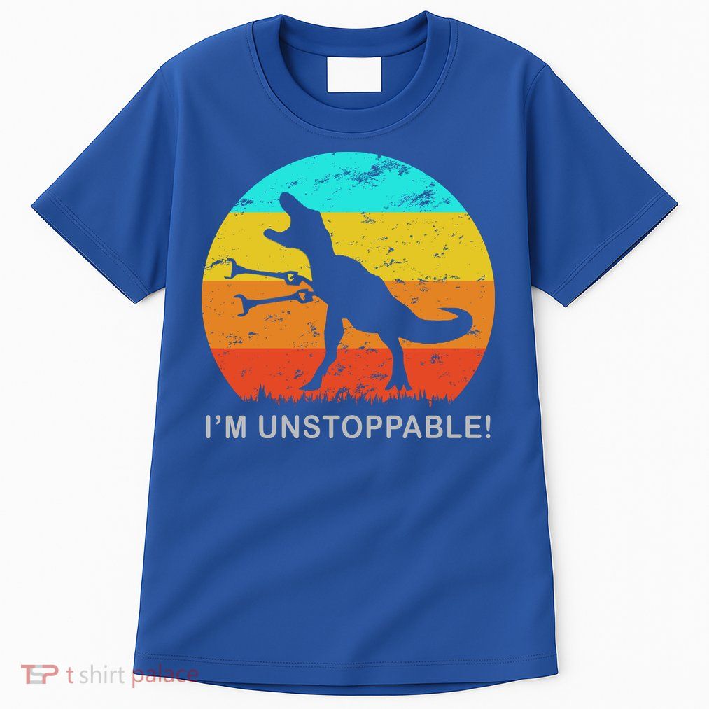I'm Unstoppable Funny Vintage Retro TRex Tall T-Shirt