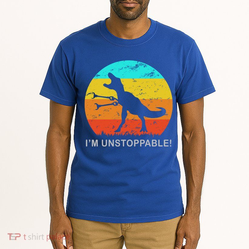 I'm Unstoppable Funny Vintage Retro TRex Tall T-Shirt