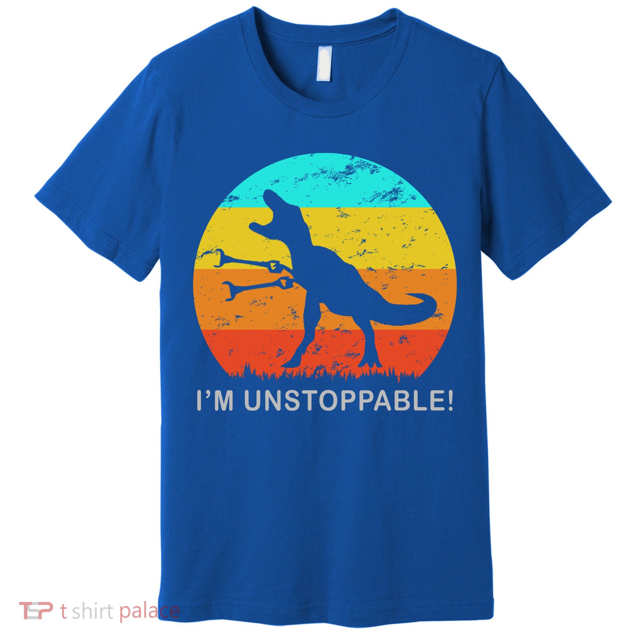 I'm Unstoppable Funny Vintage Retro TRex Premium T-Shirt