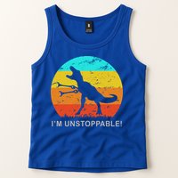 I'm Unstoppable Funny Vintage Retro TRex Tank Top