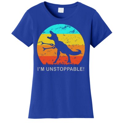 I'm Unstoppable Funny Vintage Retro TRex Women's T-Shirt