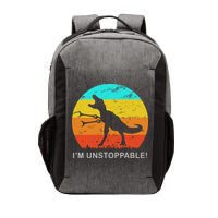 I'm Unstoppable Funny Vintage Retro TRex Vector Backpack