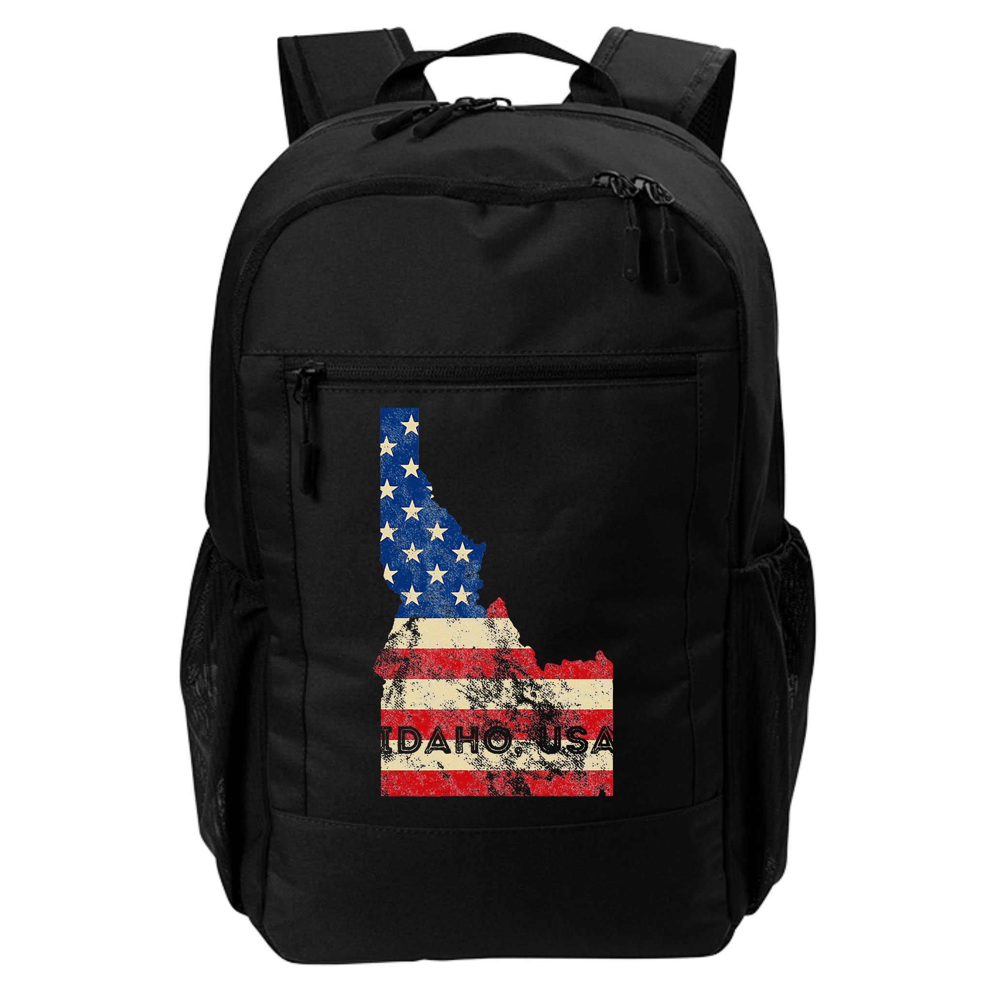 Idaho Usa Flag Patriotic Retro Vintage Backpack