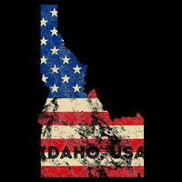 Idaho Usa Flag Patriotic Retro Vintage Backpack