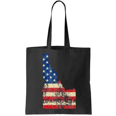 Idaho Usa Flag Patriotic Retro Vintage Bag