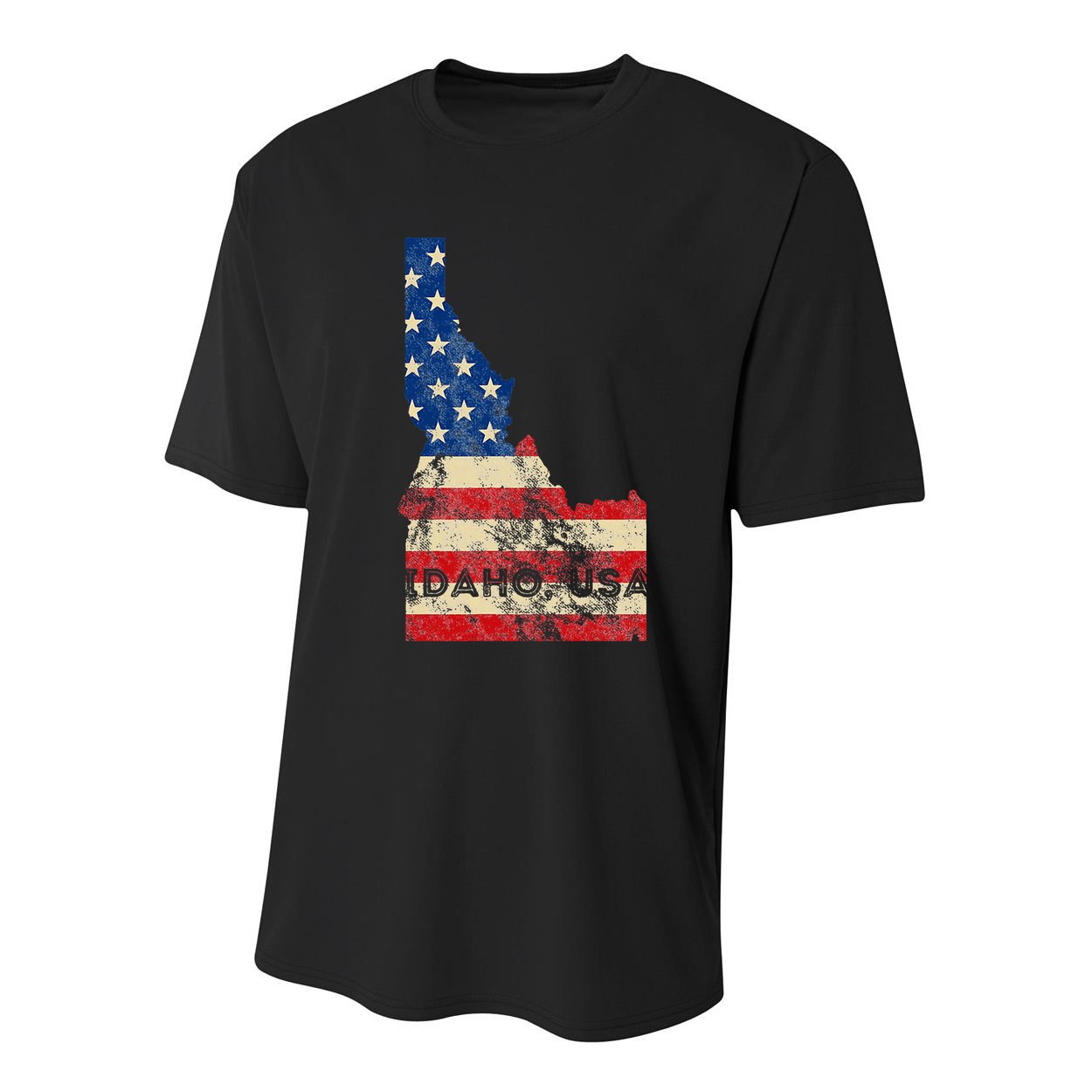 Idaho Usa Flag Patriotic Retro Vintage Youth Performance Sprint T-Shirt