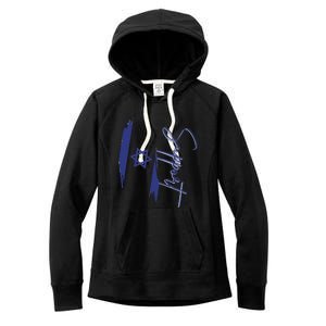 Israel USA Flags support Women's Fleece Hoodie