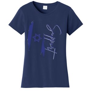 Israel USA Flags support Women's T-Shirt