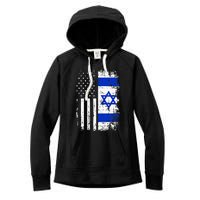 Israel Usa Flag Women's Fleece Hoodie