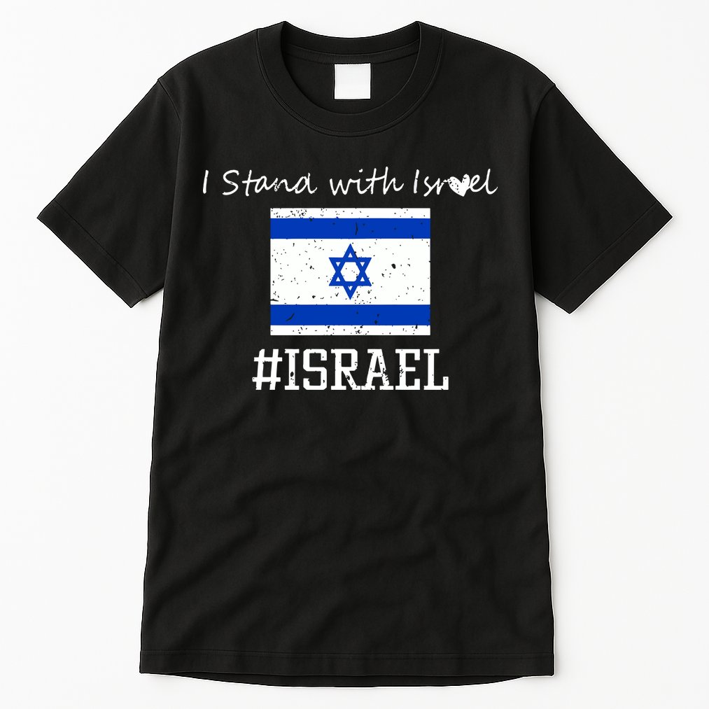 Israel USA Flags Tall T-Shirt
