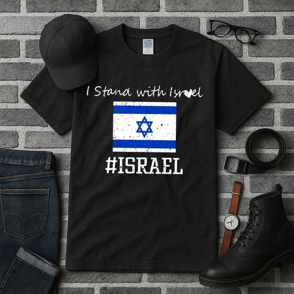 Israel USA Flags Tall T-Shirt