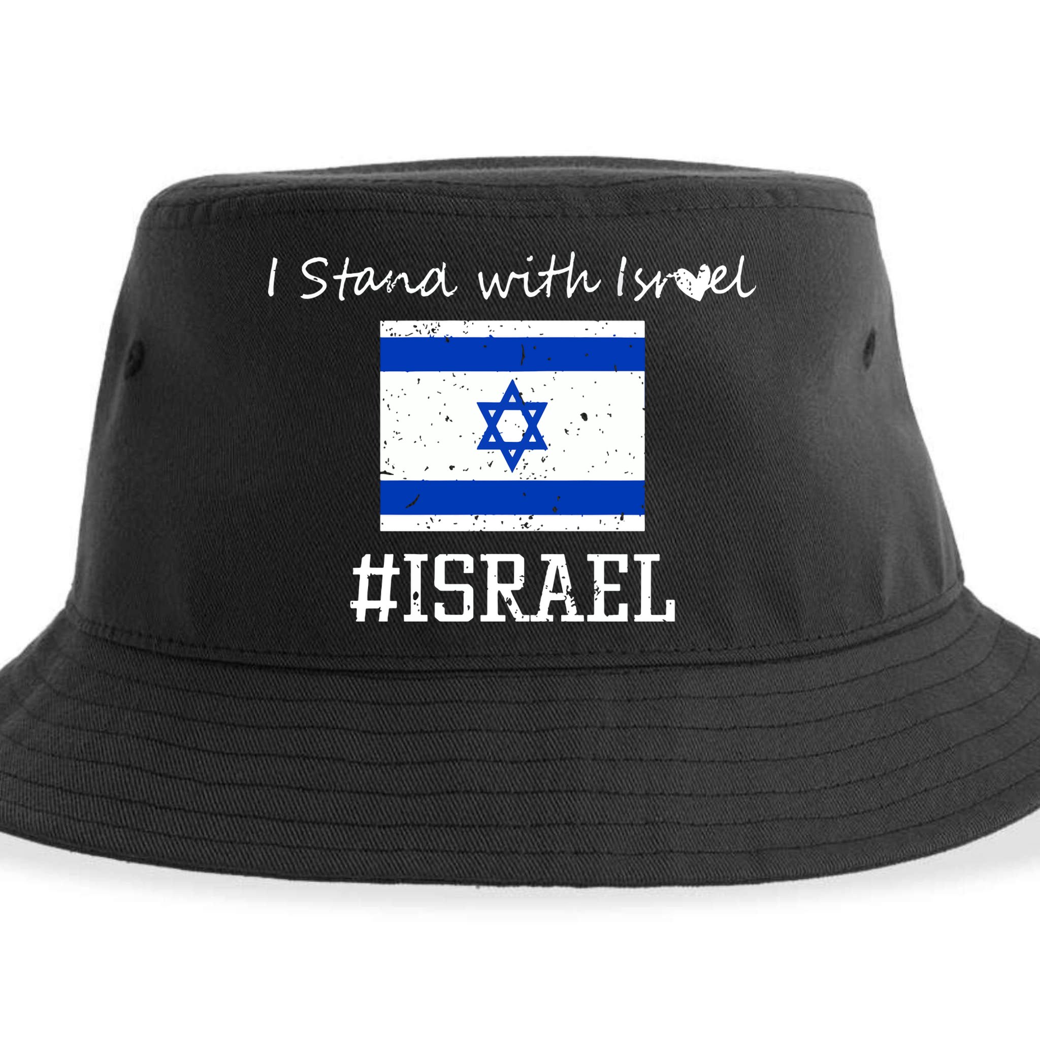 Israel USA Flags Sustainable Bucket Hat