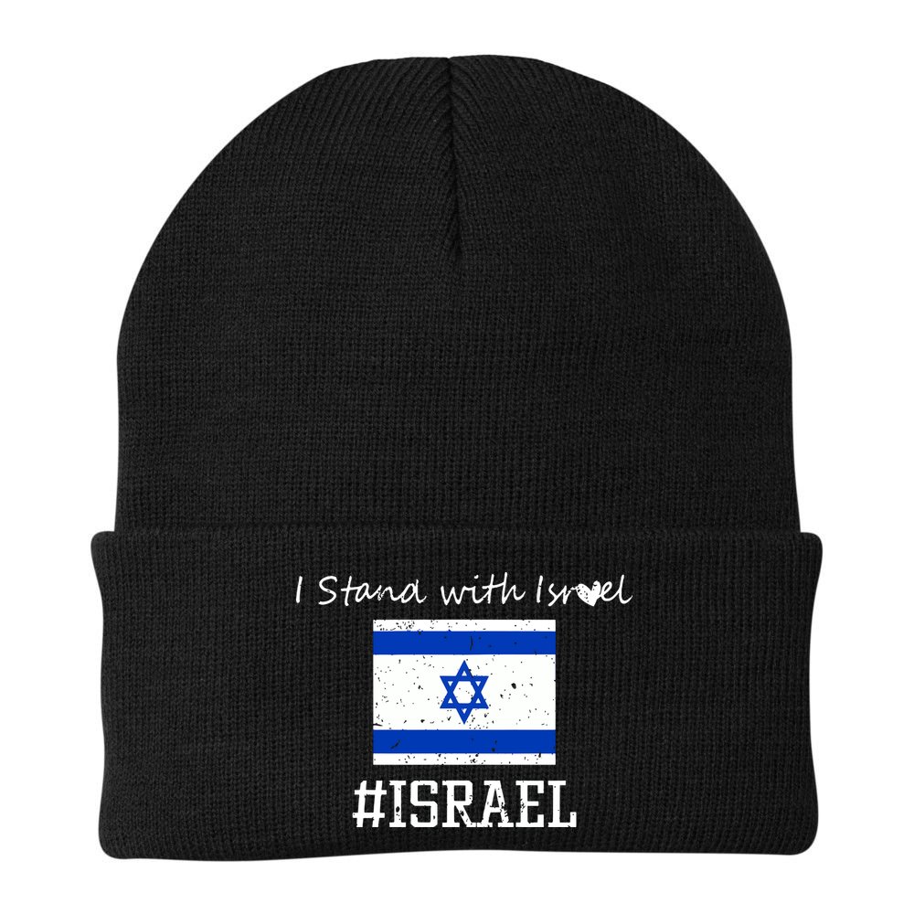 Israel USA Flags Beanie