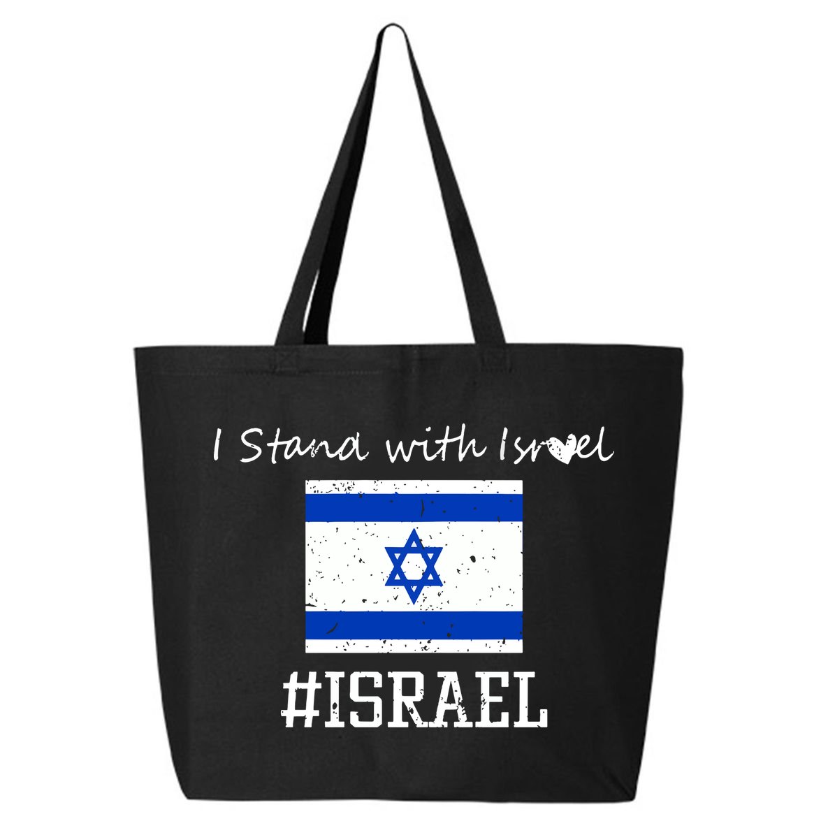 Israel USA Flags 25L Jumbo Tote
