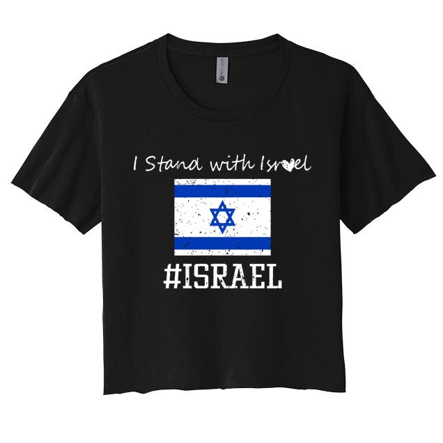 Israel USA Flags Crop Top