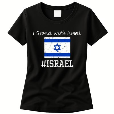 Israel USA Flags Womens T-Shirt