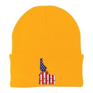 Idaho Usa Flag Fourth July 4th Fathers Day Bbq Beer Summer Gift Knit Cap Winter Beanie