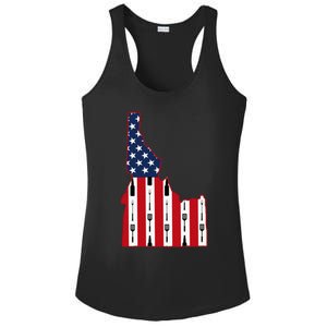 Idaho Usa Flag Fourth July 4th Fathers Day Bbq Beer Summer Gift Ladies PosiCharge Competitor Racerback Tank