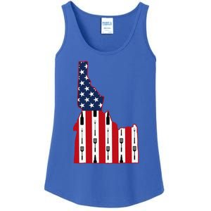 Idaho Usa Flag Fourth July 4th Fathers Day Bbq Beer Summer Gift Ladies Essential Tank