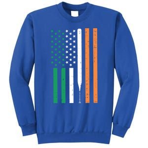 Irish Us Flag Baseball Bat St Patricks Day Sports Patriotic Great Gift Sweatshirt