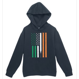 Irish Us Flag Baseball Bat St Patricks Day Sports Patriotic Great Gift Urban Pullover Hoodie