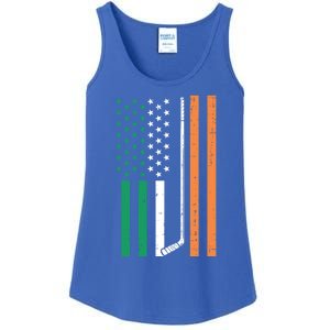 Irish Us Flag Ice Hockey St Patricks Day Sports Patriotic Gift Ladies Essential Tank