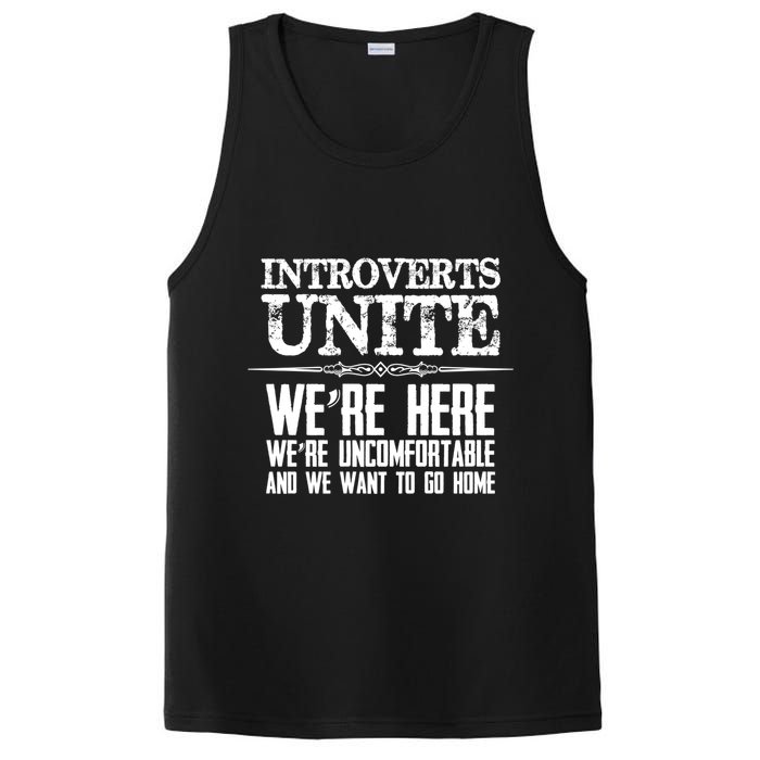 Introverts Unite Funny Gift For Introverted And Cute Gift PosiCharge Competitor Tank