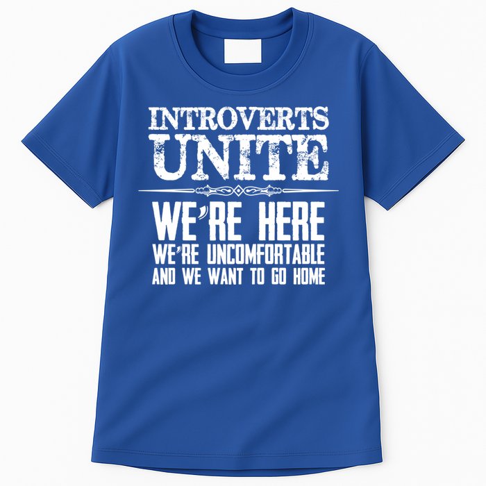 Introverts Unite Funny Gift For Introverted And Cute Gift Tall T-Shirt