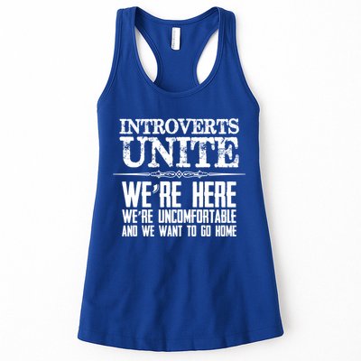 Introverts Unite Funny Gift For Introverted And Cute Gift Womens Tank Top