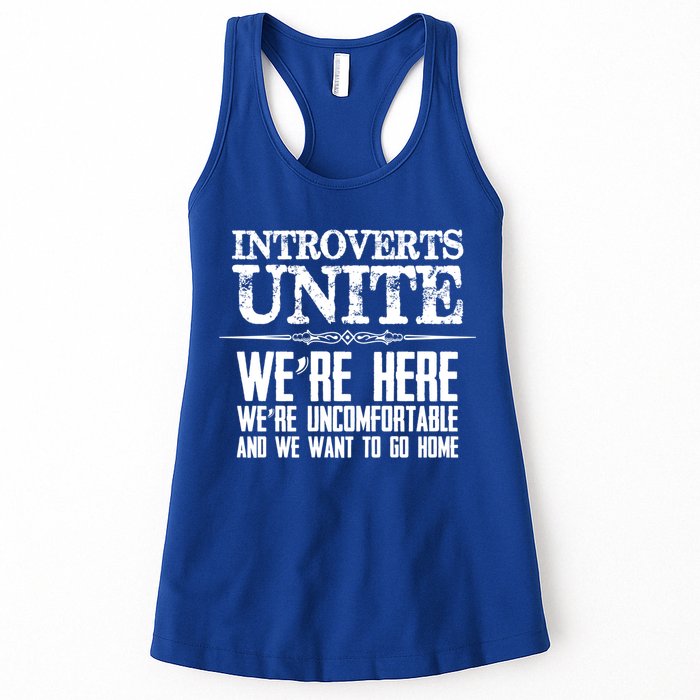 Introverts Unite Funny Gift For Introverted And Cute Gift Womens Tank Top