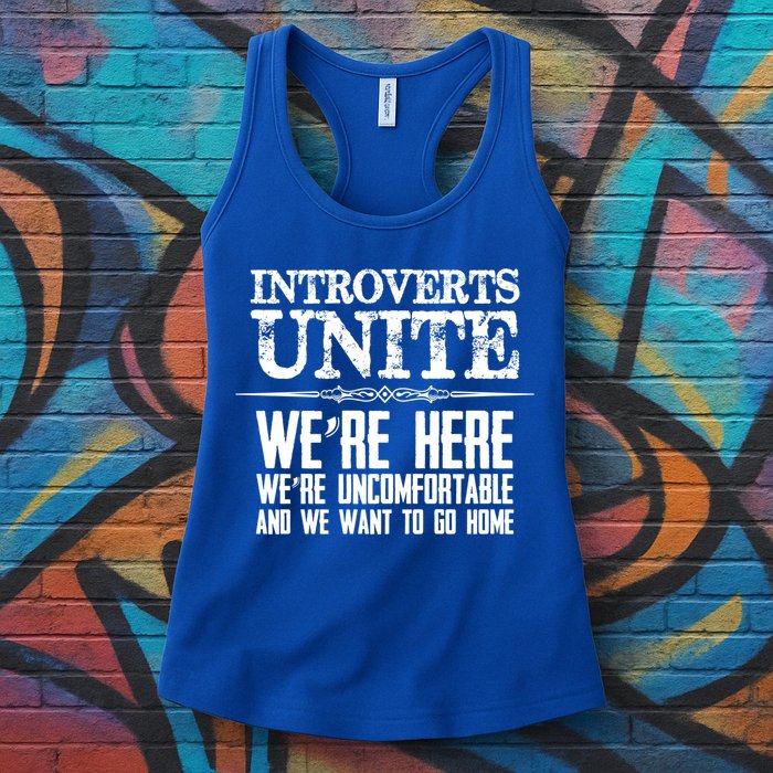 Introverts Unite Funny Gift For Introverted And Cute Gift Womens Tank Top