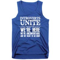 Introverts Unite Funny Gift For Introverted And Cute Gift Tank Top