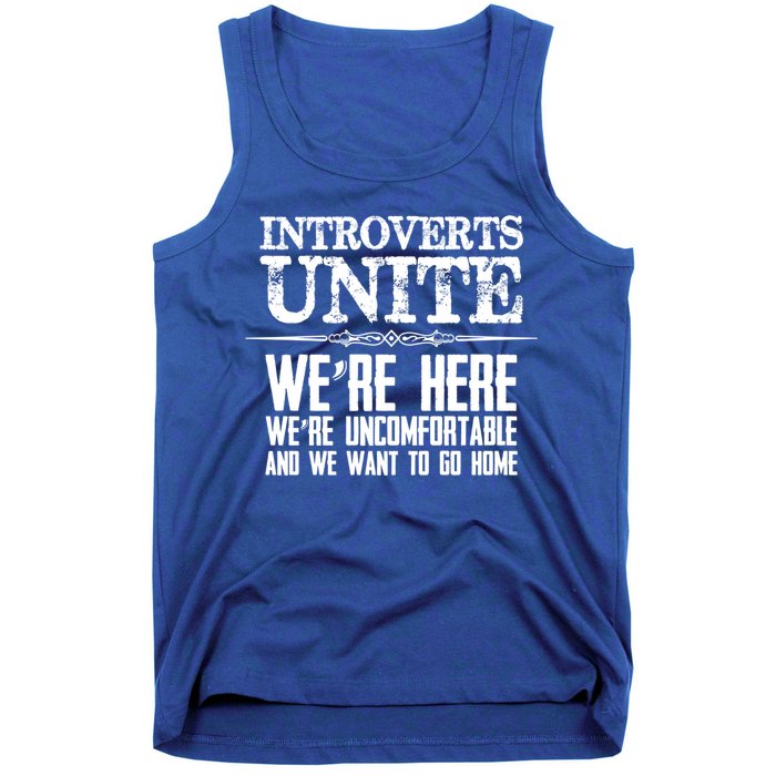 Introverts Unite Funny Gift For Introverted And Cute Gift Tank Top