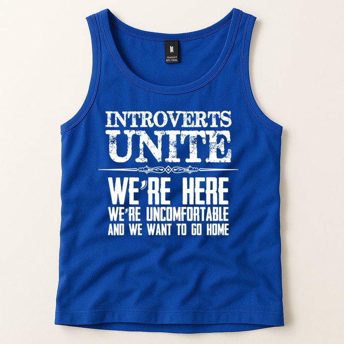 Introverts Unite Funny Gift For Introverted And Cute Gift Tank Top