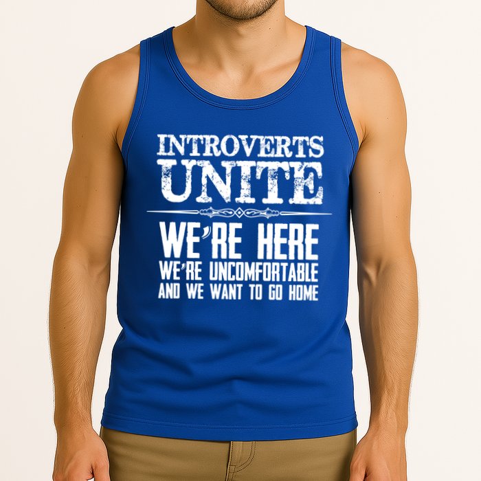 Introverts Unite Funny Gift For Introverted And Cute Gift Tank Top